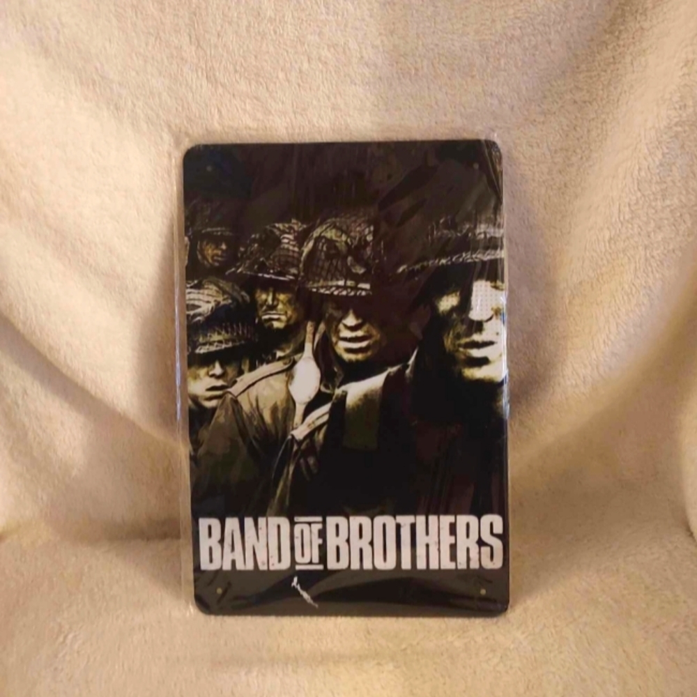 Band of Brothers tin sign